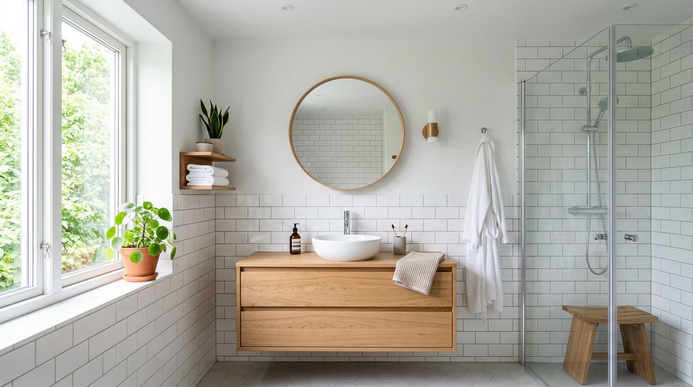 AI Modern Baño design by StableRender
